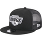 LOS ANGELES KINGS EVERGREEN TRUCKER 9FIFTY SNAPBACK HAT - BLACK/WHITE