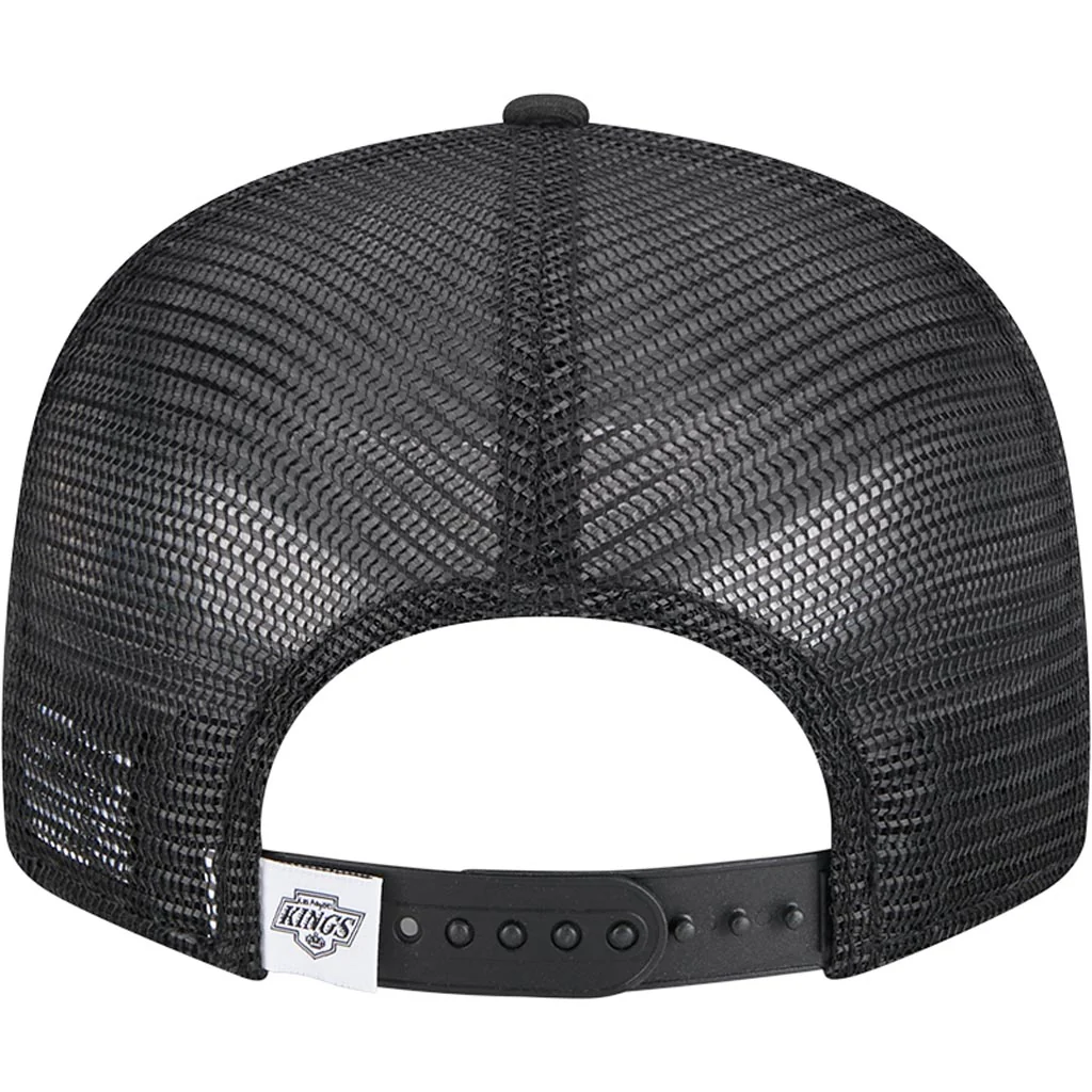 LOS ANGELES KINGS EVERGREEN TRUCKER 9FIFTY SNAPBACK HAT - BLACK/WHITE
