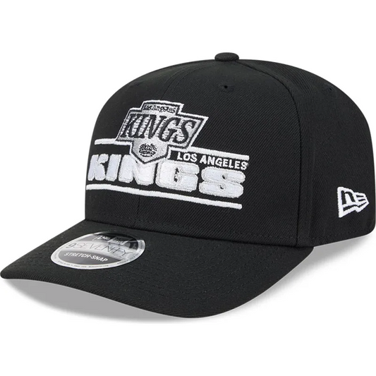 LOS ANGELES KINGS STATED 9SEVENTY STRETCH-SNAP ADJUSTABLE HAT - BLACK