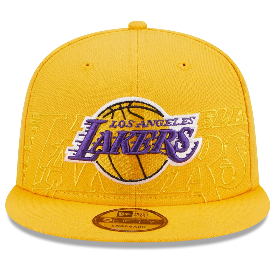 New Era Flat Brim 9FIFTY Draft Edition 2023 Golden State Warriors NBA Grey  and Blue Snapback Cap