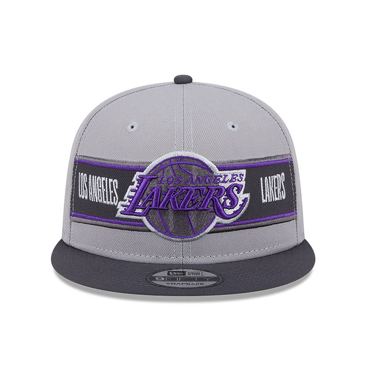 LOS ANGELES LAKERS 2024 NBA DRAFT 9FIFTY SNAPBACK HAT - GRAY