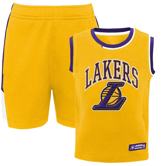 LOS ANGELES LAKERS KIDS ZONE DEFENSE TANK & SHORT SET