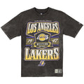 LOS ANGELES LAKERS MEN'S NEW ERA THROWBACK ACID WASH T-SHIRT - BLACK