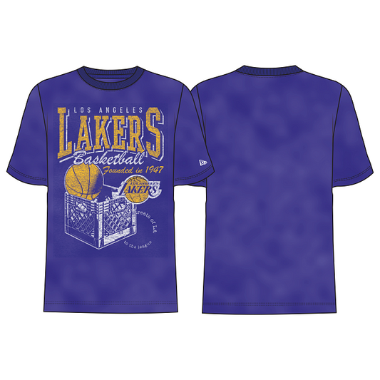 LOS ANGELES LAKERS MEN'S OLD SCHOOL SPORT T-SHIRT