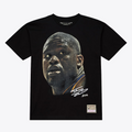 LOS ANGELES LAKERS SHAQUILLE O'NEAL MEN'S MITCHELL & NESS REAL BIG FACE T-SHIRT - BLACK