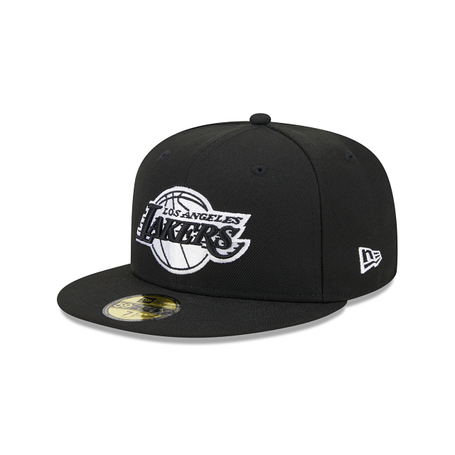 LOS ANGELES LAKERS SIDEPATCH WESTERN CONFERENCE 59FIFTY FITTED HAT - BLACK/ WHITE