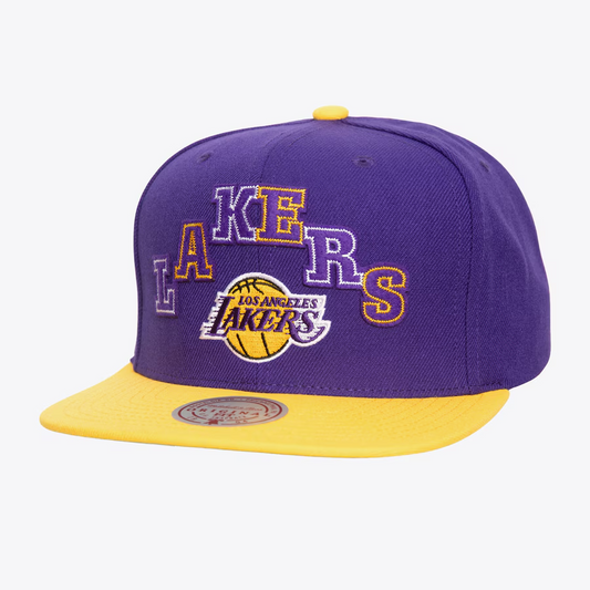 LOS ANGELES LAKERS UPRISE LOGO SNAPBACK HAT