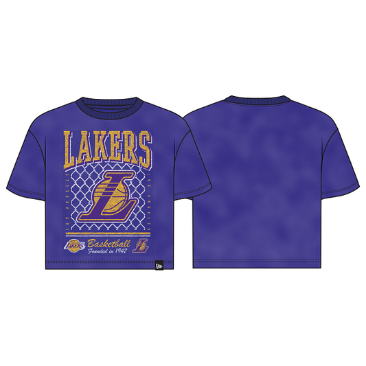 LOS ANGELES LAKERS WOMEN'S OLD SCHOOL SPORT T-SHIRT