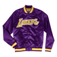 LOS ANGELES LAKERS YOUTH MITCHELL & NESS SATIN JACKET - PURPLE