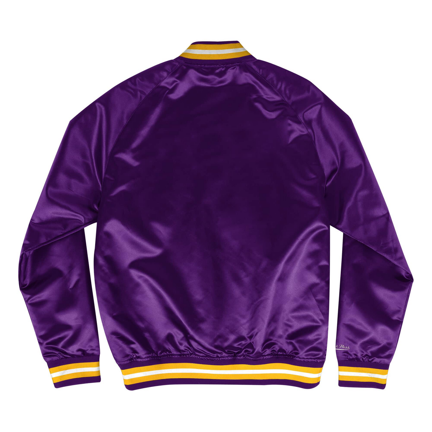 LOS ANGELES LAKERS YOUTH MITCHELL & NESS SATIN JACKET - PURPLE