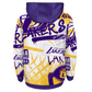 LOS ANGELES LAKERS YOUTH SPRAY BALL SUBLIMATED HOODED SWEATSHIRT