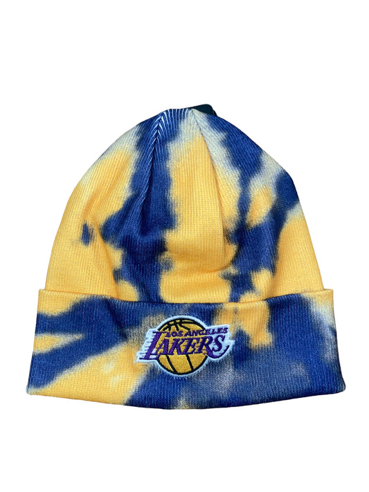 LOS ANGELES LAKERS YOUTH TIE-DYE CUFFED KNIT