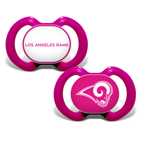 LOS ANGELES RAMS  2-PACK PACIFIERS - PINK