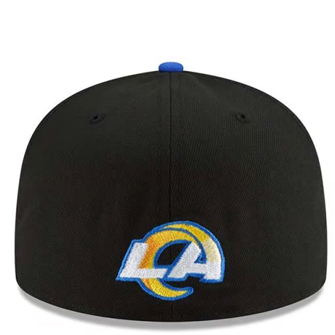 LOS ANGELES RAMS 2022 NFL DRAFT HAT 59FIFTY FITTED HAT - BLACK/BLUE