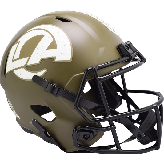 LOS ANGELES RAMS 2022 SALUTE TO SERVICE RÉPLICA DEL CASCO SPEED