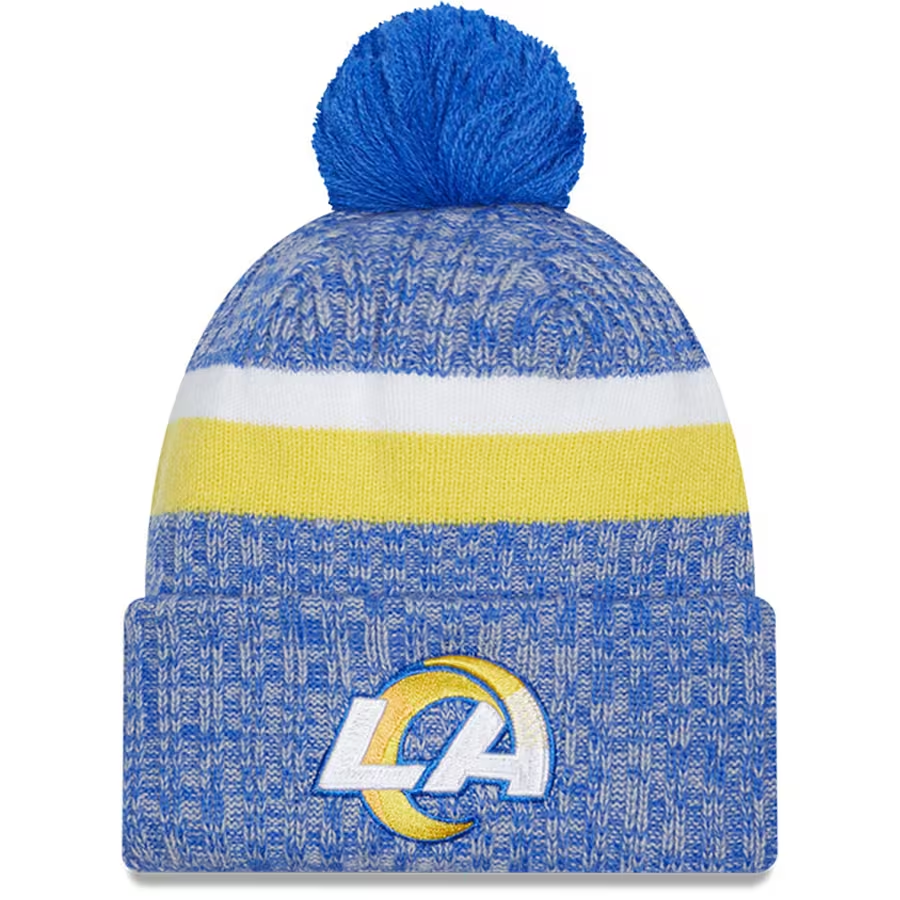 La Rams Sidelines LOS ANGELES RAMS 2023 NFL SIDELINE CUFFED KNIT WITH POM – JR'S SPORTS