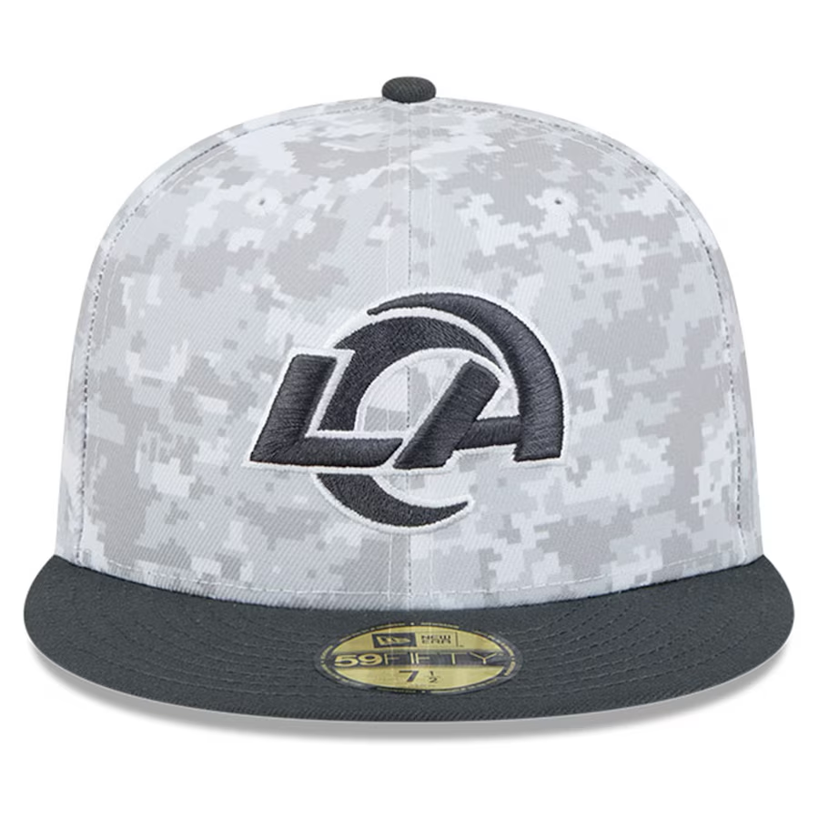 LOS ANGELES RAMS 2024 NFL SALUTE TO SERVICE 59FIFTY FITTED HAT JR S los-angeles-rams-2024-nfl-salute-to-service-59fifty-fitted-hat-jr-s