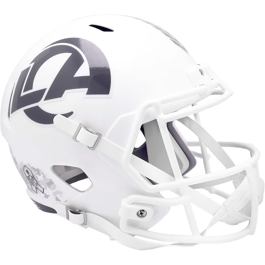 LOS ANGELES RAMS 2024 NFL SALUTE TO SERVICE RIDDELL FULL SIZE SPEED RE – JR'S SPORTS
