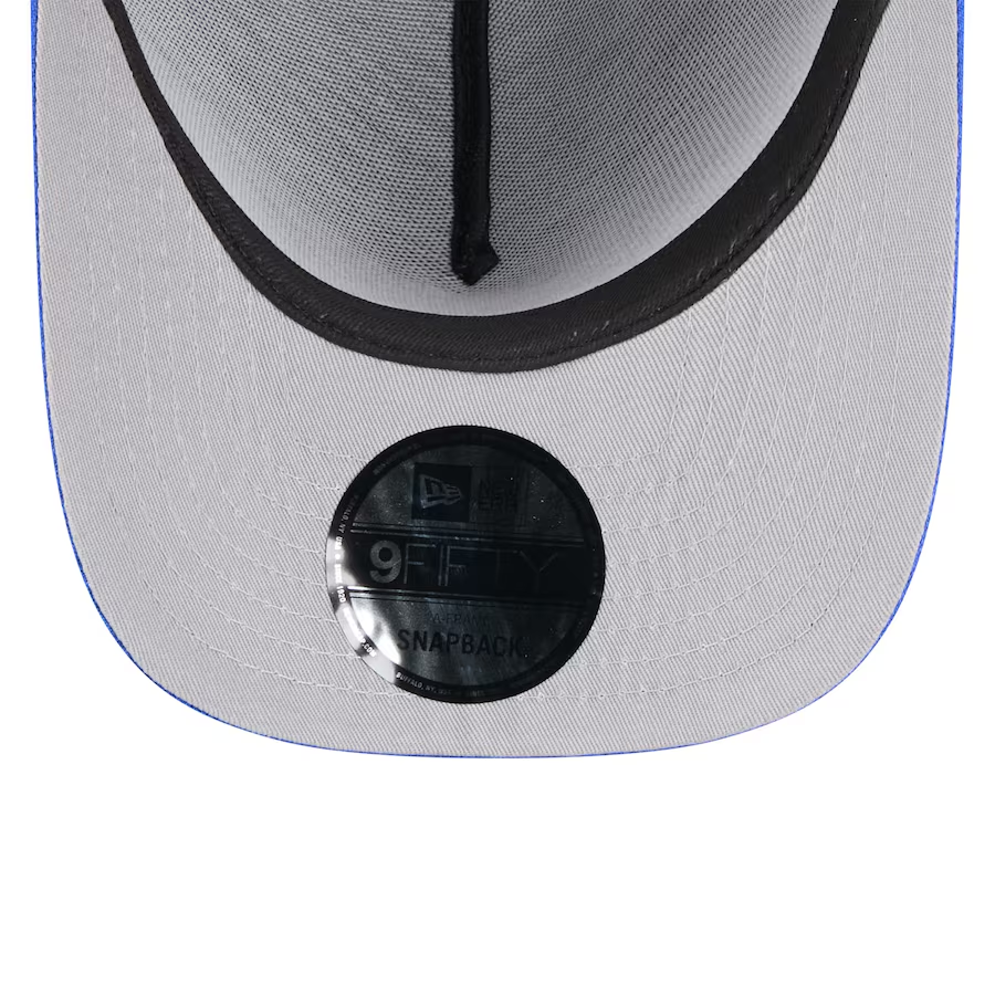 LOS ANGELES RAMS 2025 NFL DRAFT 9FIFTY A-FRAME SNAPBACK HAT - BLACK/BLUE
