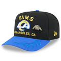 LOS ANGELES RAMS 2025 NFL DRAFT A-FRAME 59FIFTY FITTED HAT - BLACK/BLUE