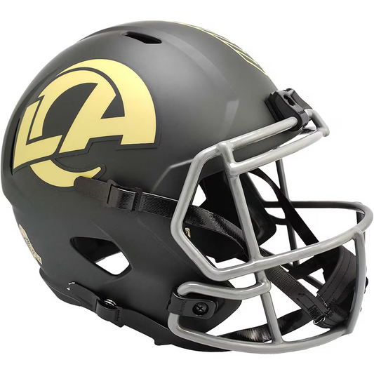 LOS ANGELES RAMS 2025 NFL SALUTE TO SERVICE RIDDELL FULL SIZE SPEED REPLICA HELMET