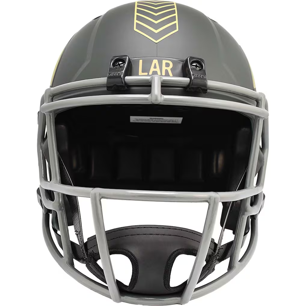 LOS ANGELES RAMS 2025 NFL SALUTE TO SERVICE RIDDELL FULL SIZE SPEED REPLICA HELMET