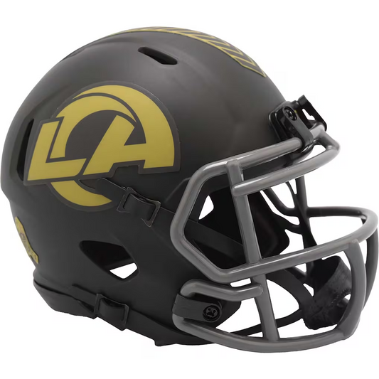 LOS ANGELES RAMS 2025 NFL SALUTE TO SERVICE RIDDELL SPEED MINI HELMET
