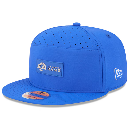 LOS ANGELES RAMS 2025 NFL SIDELINE 9FIFTY SPLIT SNAPBACK HAT - ROYAL