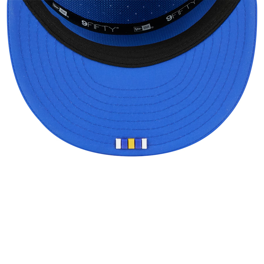 LOS ANGELES RAMS 2025 NFL SIDELINE 9FIFTY SPLIT SNAPBACK HAT - ROYAL