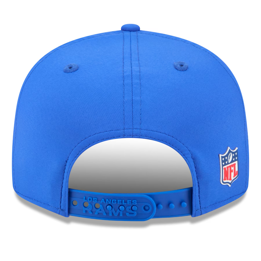 LOS ANGELES RAMS 2025 NFL SIDELINE 9FIFTY SPLIT SNAPBACK HAT - ROYAL