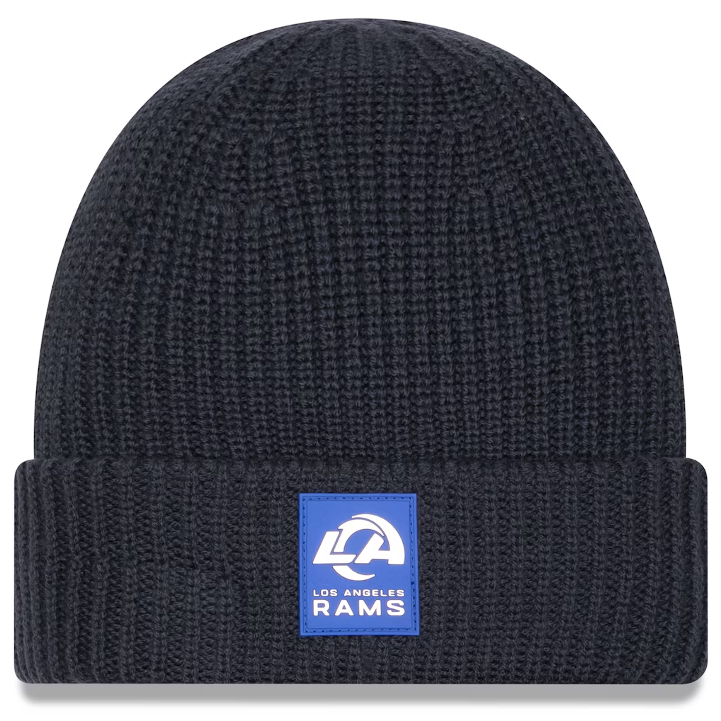 LOS ANGELES RAMS 2025 SIDELINE COLD WEATHER CUFFED KNIT - CHARCOAL