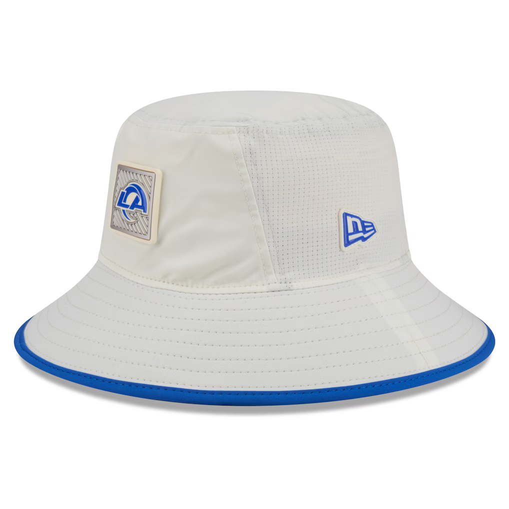 LOS ANGELES RAMS 2026 NFL TRAINING CAMP BUCKET HAT - CHROME WHITE/BLUE
