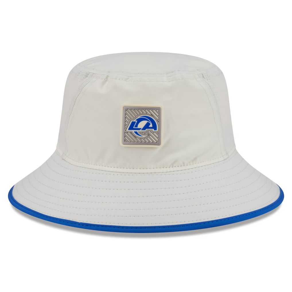 LOS ANGELES RAMS 2026 NFL TRAINING CAMP BUCKET HAT - CHROME WHITE/BLUE