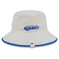 LOS ANGELES RAMS 2026 NFL TRAINING CAMP BUCKET HAT - CHROME WHITE/BLUE