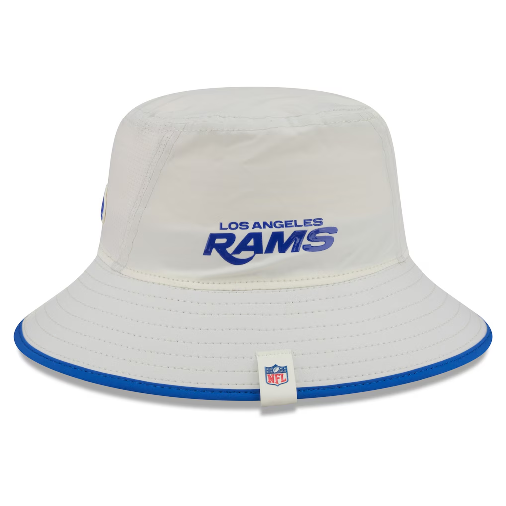 LOS ANGELES RAMS 2026 NFL TRAINING CAMP BUCKET HAT - CHROME WHITE/BLUE