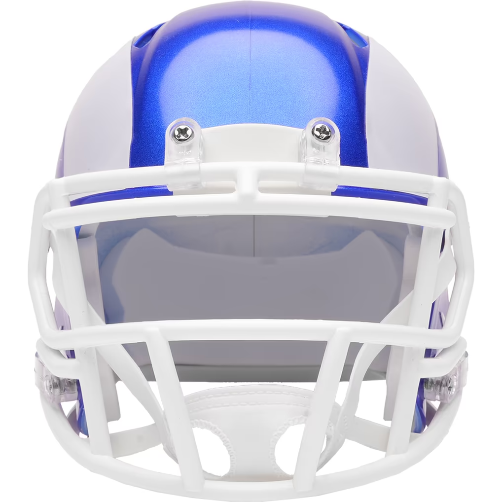 LOS ANGELES RAMS 2026 ON FIELD ALTERNATE RIDDELL MINI SPEED HELMET - FEARLESS BLUE