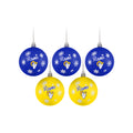 LOS ANGELES RAMS 5 PACK SHATTERPROOF BALL ORNAMENT SET