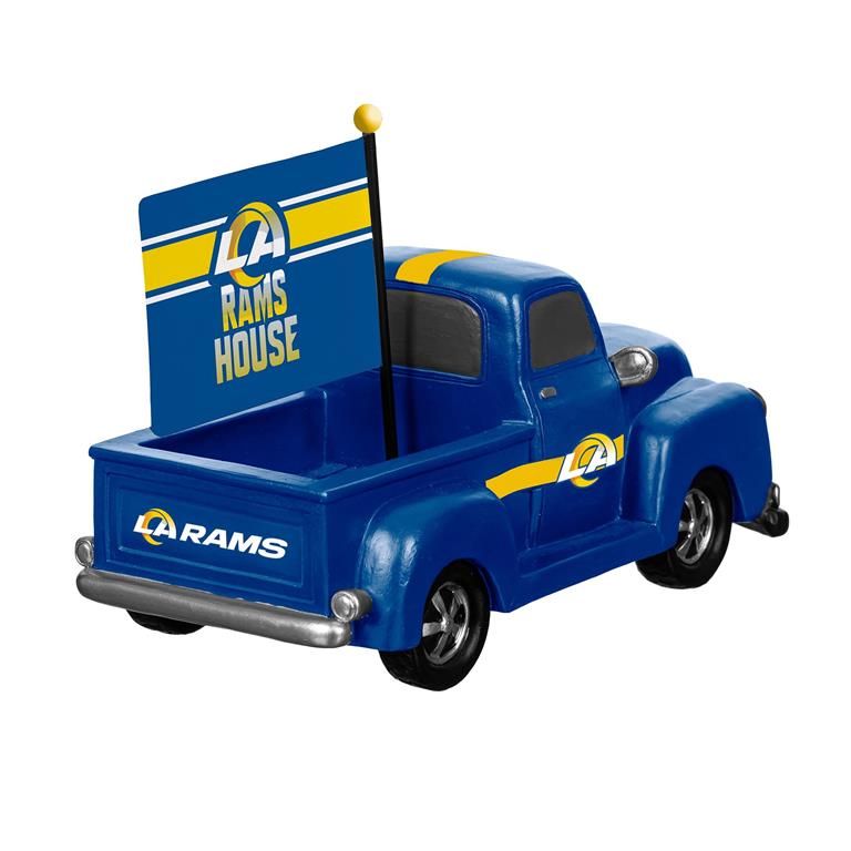 LOS ANGELES RAMS 9" RALLY TRUCK GARDEN STATUE WITH FLAG