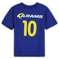 LOS ANGELES RAMS COOPER KUPP YOUTH MAINLINER PLAYER NAME & NUMBER T-SHIRT