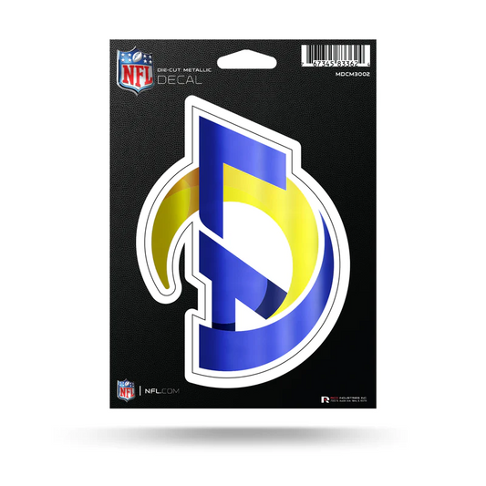 LOS ANGELES RAMS DIE CUT METALLIC STICKER