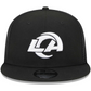 LOS ANGELES RAMS EVERGREEN TRUCKER 9FIFTY SNAPBACK HAT - BLACK/WHITE