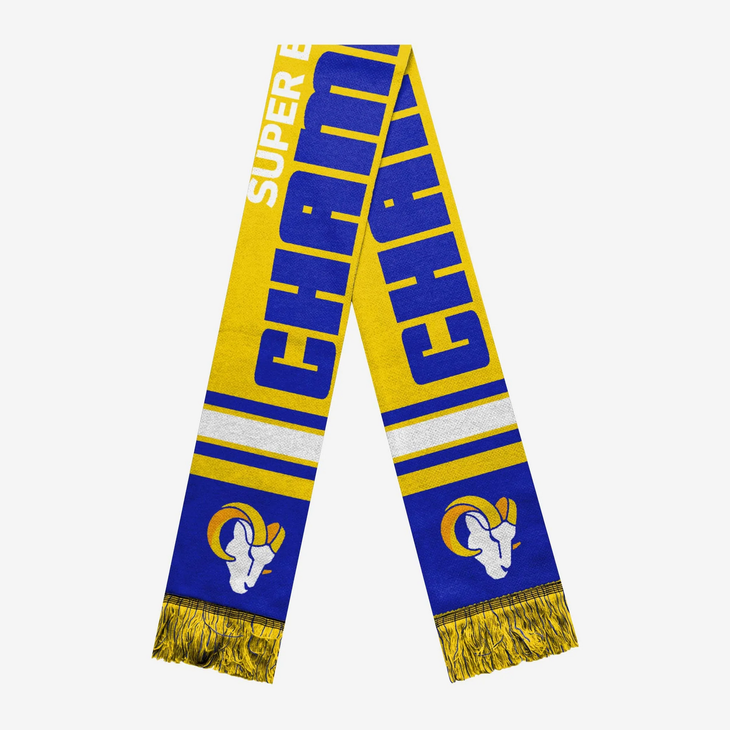 LOS ANGELES RAMS FOCO SUPER BOWL LVI CHAMPIONS ARCYLIC SCARF