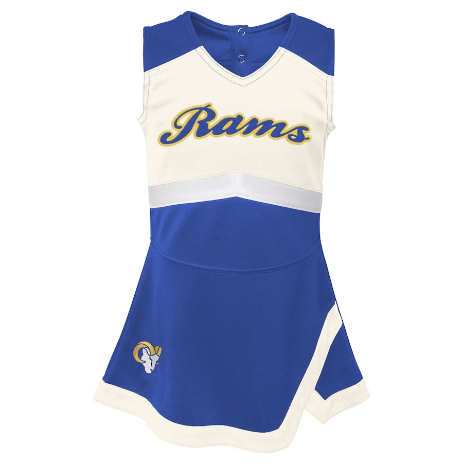 LOS ANGELES RAMS GIRLS CHEER CAPTAIN SET WITH BLOOMERS