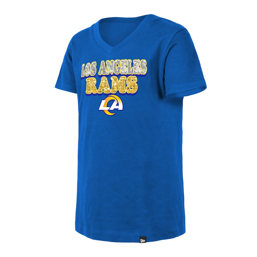 LOS ANGELES RAMS GIRLS COLOR SEQUINS T SHIRT JR S SPORTS