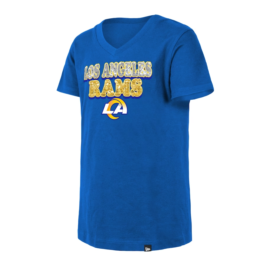 LOS ANGELES RAMS GIRLS COLOR SEQUINS T-SHIRT