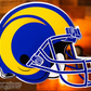 LOS ANGELES RAMS HELMET 3D VINTAGE METAL WALL ART -21.5" X 16"