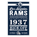 LOS ANGELES RAMS HOME WORDAGE 11X17 WALL SIGN