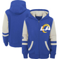 LOS ANGELES RAMS INFANT FULL ZIP STADIUM COLOR BLOCK HOODED SWEATSHIRT