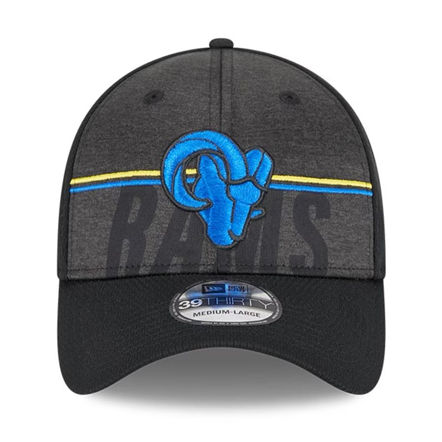 LOS ANGELES RAMS KIDS 2023 TRAINING CAMP 39THIRTY FLEX FIT HAT - BLACK