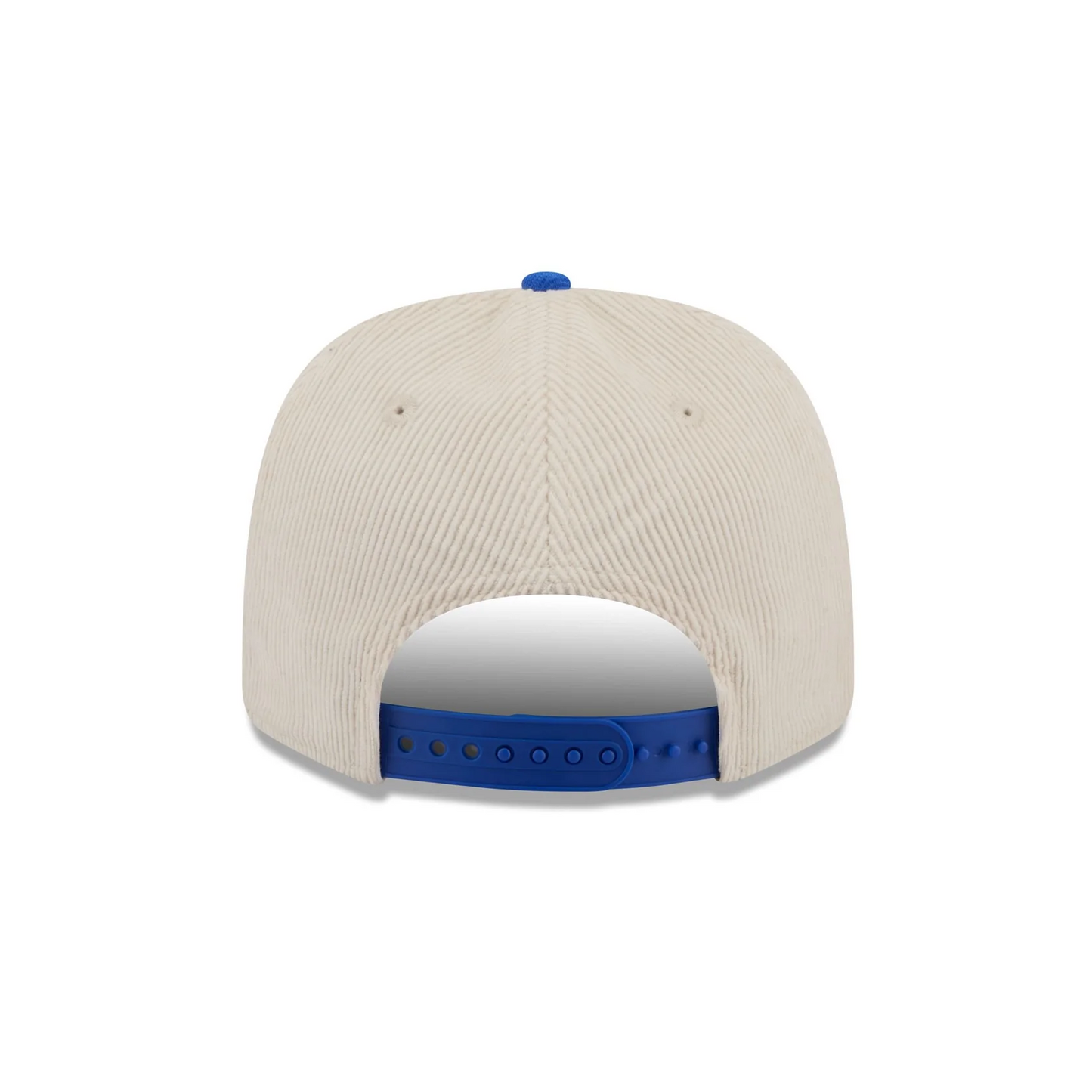 LOS ANGELES RAMS LOYAL CORDUROY 9SEVENTY STRETCH-SNAP ADJUSTABLE HAT - CHROME WHITE/ROYAL